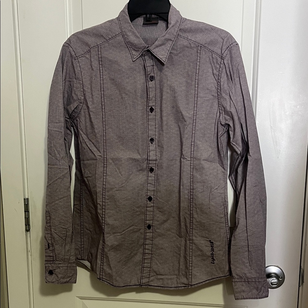 Esprit Men's Purple Button-Up Shirt